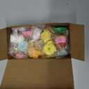 JOYIN 24 Pcs Easter Prefilled Eggs with Mochi Squishy Toys, Animal Stress Reliever Squishy Toy for Glitter Transparent Easter Eggs Filler, Kids Party Favor, Basket Stuffers, Classroom Prize Supplies