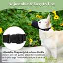 Mayerzon Dog Muzzle, Puppy Soft Mesh Muzzle for Small Medium Large Dogs Chihuahua Poodles Beagle Dachshund Corgis Labrador for Biting Chewing Grooming That Allows Panting Drinking(XS, Black) (XS-(Snout 5-6))