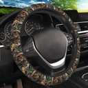 Camo Camouflage Leaf Steering Wheel Cover, Non-slip Breathable Neoprene Steering Wheel Covers, Men Car Accessories Universal 15 Inch Fit Auto, Suvs, Truck