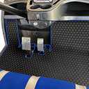 Matericuo Golf Cart Floor Liner Mat Full Coverage Custom Fit for Yamaha Adventurer (2007-2016), G29, YDR, & Drive (Gen1) Models Only Rubber Golf Cart Floor Liner Mat Red