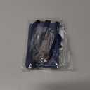 PU Leather Retractable Badge Holder with Clear ID Window & 3 Storage Compartments - Double-Sided Vertical ID Card Holder with Neck Lanyard, 23.6inch Reel & Snap Closure for Nurses, Teachers, Blue