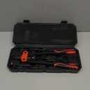 WETOLS Rivet Nut Tool Kit, 14-Inch Rivnut Tool with 7 Metric and SAE Mandrels, Professional Hand Riveter with 70Pcs Rivnuts Assortment Kit, Manual Rivet Nut Gun with Rugged BMC Case