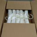 JS HANGER Padded Hanger for Sweaters - 17 Inch Extra Large Heavy Duty Satin Covered Coat Hangers No Shoulder Bump for Women Clothes, Sweaters, Dresses, Clothing, Weddings, Lingerie Pack of 10, Ivory