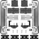UPGRADED W10712395 Dishwasher Upper Rack Adjuster Kit - Compatible with Whirlpool Kenmore Kitchenaid Dishwasher - Replace W10350375 PS10065979 AP5957560, Fit for WDT730PAHZ0 WDT750SAHZ0 WDT970SAHZ0