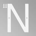 5 Inch White House Numbers for Outside, Metal Letters for Outdoor Signs, Anti-rust Aluminium House Address Letters for Front Door, Office, and Garden Decoration (Letter N)