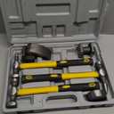 DAYUAN 7Pcs Auto Body Repair Kit, Craft Panel Beating Hammer and Dolly Set Hammer Dent Body Fender Tool