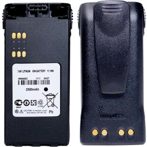 HNN4003 2500mAh 7.4V Li-ion Replacement Two-Way Radio Battery for Motorola NHNN4003BR HT1250 MTX8250 Talkabout Radios