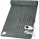 Deepsoon Heating Pad,Electric Heating Pads for Back,Neck,Moist Heating Pad for Abdomen Shoulder Knee Legs,Dry/Moist Heat&Auto Shut Off,Mother's Day Birthday for Men and Women,Dark Gray,40x20 Inch