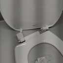 Mayfair Caswell Modern Toilet Seat, Slow Close, Easy Clean, Plastic, Elongated, White