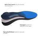 Plantar Fasciitis Insoles for Men Women - Orthotics Inserts, Shoe Insoles Arch Support Flat Feet Inserts Work Boot Insole (Men's 10-10 1/2 | Women's 12-12 1/2) (Blue)