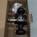 Schlage F40 PLY 622 Plymouth Door Knob, Bed & Bath Privacy Lock, Matte Black