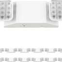 Sunco 12 Pack LED Emergency Lights, Commercial Lighting for Business, Power Outages, Offices, with Backup Battery (90 Minutes), Wall Mount, Hard Wired, 120-277V, Fire Resistant (94V-0) UL