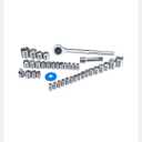 PITTSBURGH 3/8 in., 1/4 in. Drive SAE and Metric Socket Set, 40-Piece