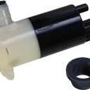 Windshield Washer Pump w/Grommet Replacement for Chrysler Dodge Ford Jeep Lincoln Replaces OEM 05103452AA, 05011807AB, 55077241AA, 05013160AA