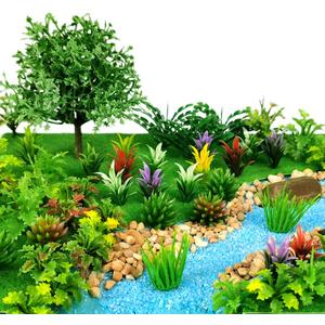 91pcs Model Trees Mixed Miniature Trees Model Train Scenery Fairy Garden Trees Diorama Trees Artificial Wargame Trees Model Railroad Scenery Diorama Supplies for DIY Scenery Landscape