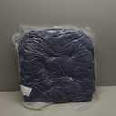 Sweet Home Collection Patio Cushions Outdoor Chair Pads Premium Comfortable Thick Fiber Fill Tufted 19" x 19" Seat Cover, 2 Count (Pack of 1), Navy Blue