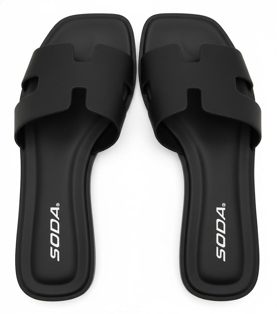 Soda Casual Sandals, Black Size 9