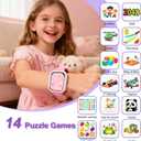 Pink Smart Watch for Girls, IP68 Youth Watch with 20+ Sports Modes, 1.8" Bluetooth Girls Fitness Tracker with APP, Heart Rate Sleep Monitor, Pedometer, Class Mode, 13 Alarms, Game, Teens Festival Gift