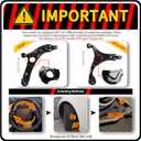 Control Arm, w/Sports Suspension Front Lower Ball Joint Kit Replacement For 2011-2014 Hyundai Sonata Azera Kia Cadenza Optima(Non-Hybrid Version)