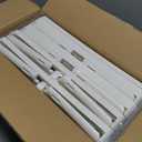 CTSNSLH 4 Tier Plastic Storage Bins and Boxes Organizer - Stackable with Lids for Bedroom, Living Room, Office - Foldable Containers (White)