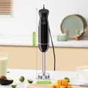 Bonsenkitchen Hand Blender, Immersion Blender with 2 Mixing Speeds, Electric Handheld Mixer Portable Stick Mixer with Stainless Steel Blades for Soup, Smoothie, Puree, Baby Food