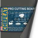 Extra Large TPU Cutting Board for Kitchen 17.3" x 12.6" Professional Flexible Extra Thick 0.14'' Knife Friendly Scratch Resistant Dishwasher Safe Juice Groove BPA Free, Gray