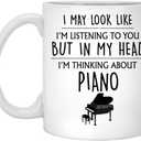 Piano Gift, Piano Mug, Funny Pianist Gifts For Him, Her, Men, Women, Friend, Piano Player Gifts, Gift For Piano Lover, Playing My Piano Mug 11oz