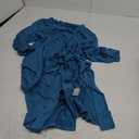 Ekouaer Women's Robe Lightweight 3/4 Sleeve Knit Bathrobe Soft Knee Length Sleepwear Robes with Pockets Large, Lake Blue