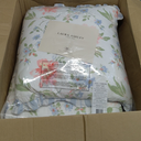 Laura Ashley - Quilt Set, Super Soft Bedding with Matching Shams, Includes Bonus Throw Pillow, Chic Room Decor (Emilie Blue, Full/Queen)