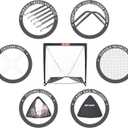 NET Playz 4 x 4 x 4 Feet Lacrosse Goal Fast Install, Fiberglass Frame, Lightweight, Foldable, Portable, Carry Bag Included