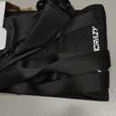 Airplane Foot Hammock, No Collapse Foot Rest for Plane Travel with Extended Adjustment Strap, Portable Desk Foot Hammock with Thickened Foam, Foot Sling Travel Essentials to Relax Your Feet (1 Pc Black)