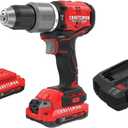 CRAFTSMAN V20 Cordless Hammer Drill Kit, 1/2 inch, 2 Batteries and Charger Included (CMCD732D2)