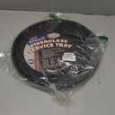Winco TFG-14K Round Fiberglass Tray with Non-Slip Surface, 14-Inch, Black