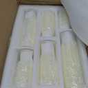 36 PCS Ivory White Pillar Candles with Glass Candle Holders Clear Hurricane Candle Holders Glass Cylinder Vases for Centerpieces Wedding Party, Event, Home Office (18 Candles+18 Candle Hoders)