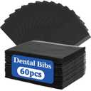 60pcs Dental Bibs Disposable - Dental Bibs Dentist Tattoo Bibs Black Nails Bibs Towels Table Covers Dental Pads Mats Lash Supplies
