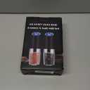 XinXu Gravity Electric Pepper and Salt Grinder Set, Adjustable Coarseness, Battery Powered with LED Light, One Hand Automatic Operation