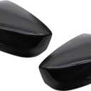 1 Pair Front Driver and Passenger Side Black Rearview Mirror Caps Compatible with Accord 2008 2009 2010 2011 2012 2013