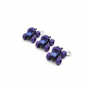 "Fleet" Set of 3 Purple Monster Trucks