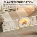 Anti-Slip Playpen Clip 2-Pack Plastic Replacement Stabilizer for Baby Playard Fence Gate Fixator 7.2 Inch Non-Slip Base for Nursery Safety