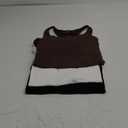Huukeay 3 Pack Women's Tank Tops V Neck Racerback Tops Loose Fit Summer Casual Sleeveless Tee Workout Yoga Athletic Shirts (Large, Black, White, Dark Brown)