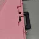 SUNALLY Folding Utility Cart Rolling Crate Handcart Shopping Trolley, Pink