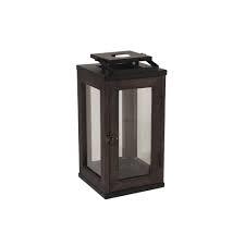 SDS for HD Designs Iron Wood Glass Lantern - Dark 17 inch