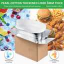 2 Pack Reusable Insulated Shipping Boxes with Foil Liners, Thermal Cooler Cartons for Cold Pack Shipping, Hot & Frozen Food Delivery, 12"x6.9"x8.1"