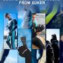 XUKER Water Gloves, 3mm & 5mm Neoprene Five Finger Warm Wetsuit Winter Gloves for Scuba Diving Snorkeling Surfing (Black, L)