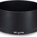 JJC ET-60B Lens Hood for Canon RF-S 55-210mm f/5-7.1 is STM Telephoto Zoom Lens on Canon R50 R100 Replaces Canon ET-60B with Reversible Design, Compatible with 55mm Filter and Lens Cap