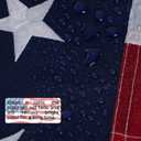 Bradford American Flag 2x4 ft Outdoor Embroidered US USA Flags Double Sided Heavy Duty, 24x48 inch American Flag with 2 Brass Grommets Outsides Insides Decoration