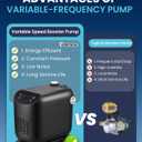 Whole House Water Pressure Booster Pump 70 PSI Variable Speed Booster Pump Penmanent Mangnet Motor Constant Pressure for Home Apartment Garden Shallow Well