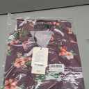 SSLR Mens Hawaiian Shirt Flamingos Casual Short Sleeve Button Down Shirts Aloha Shirt (X-Large, Deep Purple)