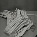  Wood Suit Clothes Hangers, 30-Pack, White