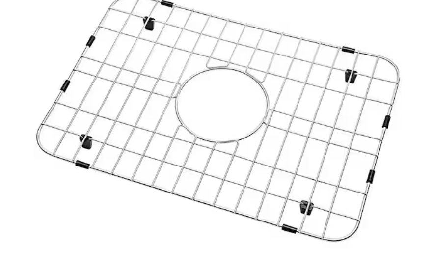 16.46 in. x 12.52 in. Center Drain Stainless Steel Sink Protector